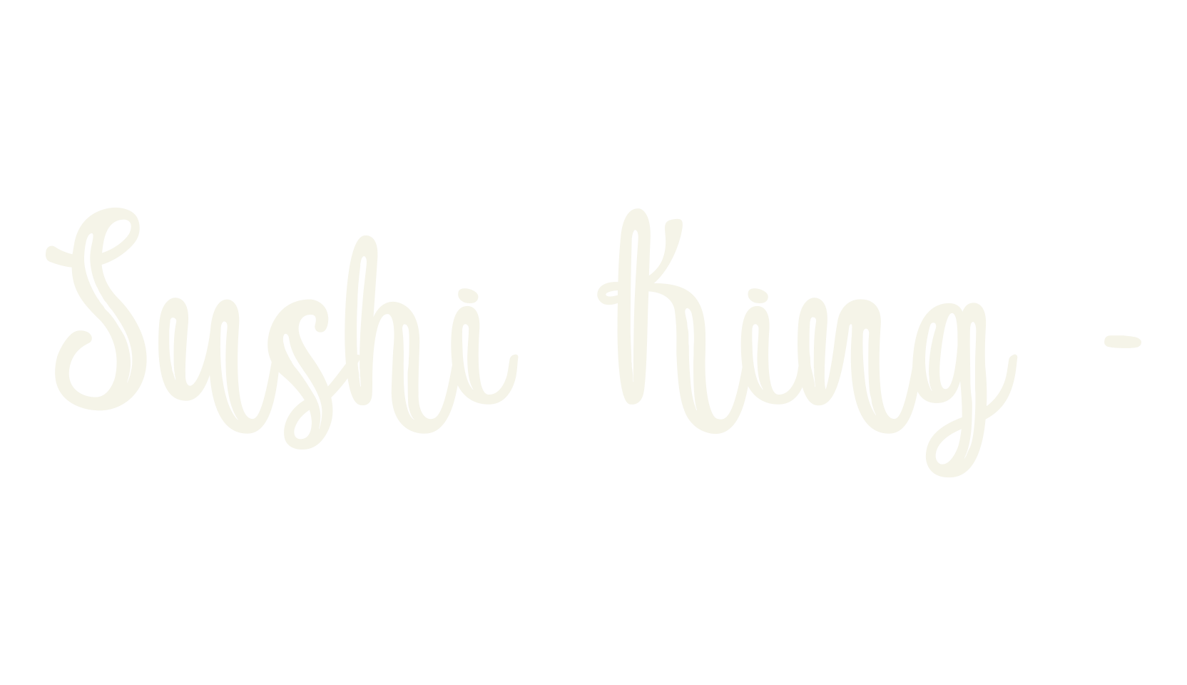 Sushi King -, lettering font preview