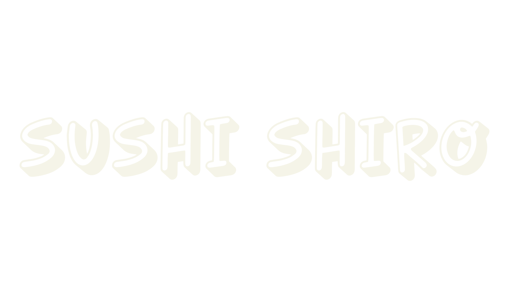 SUSHI SHIRO, japanese font preview