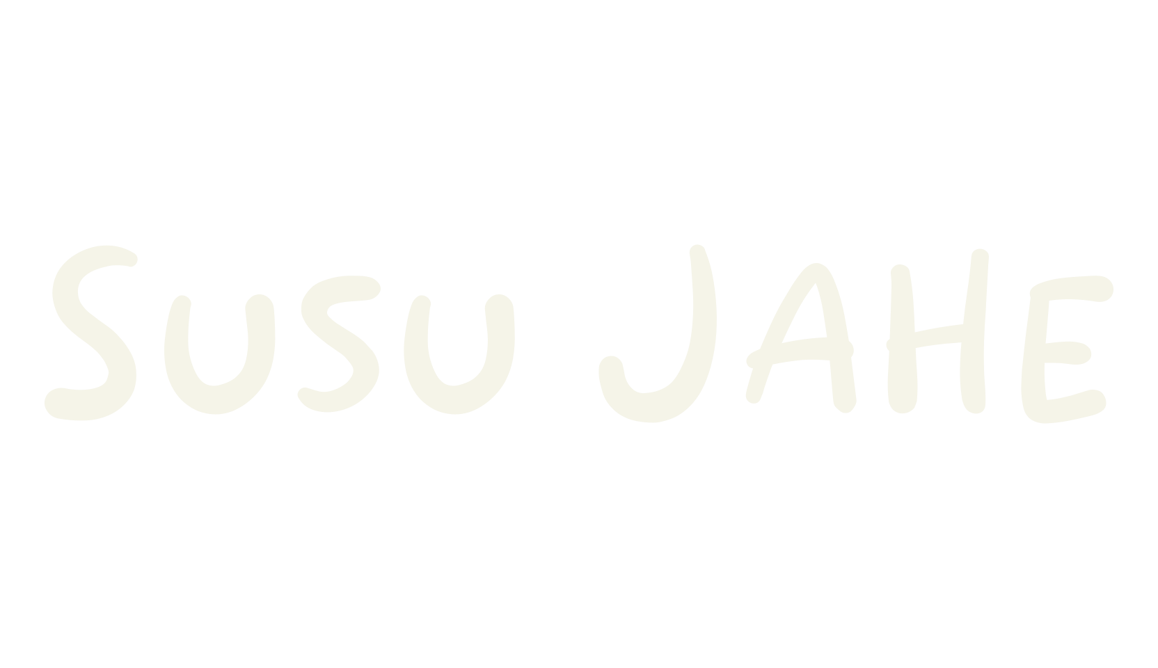 Susu Jahe, handwritten font preview