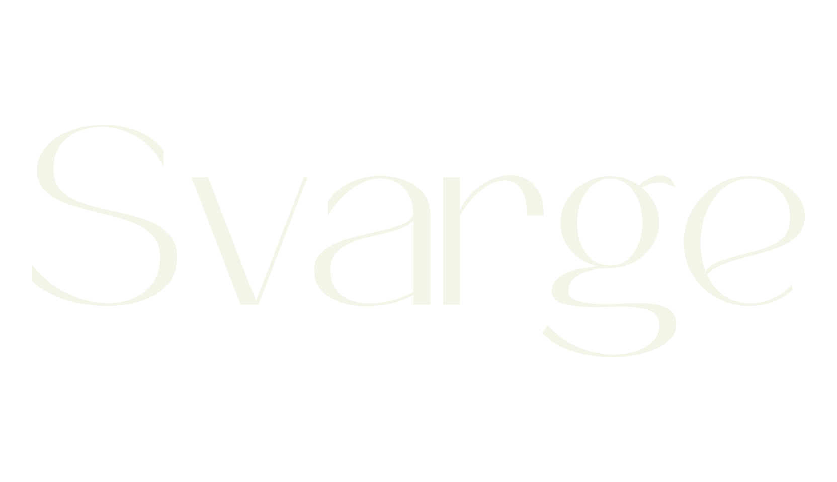 Svarge, cool font preview