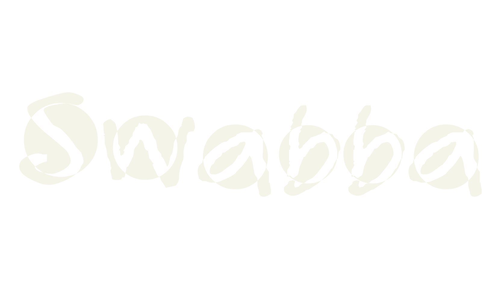 Swabba, handwritten font preview