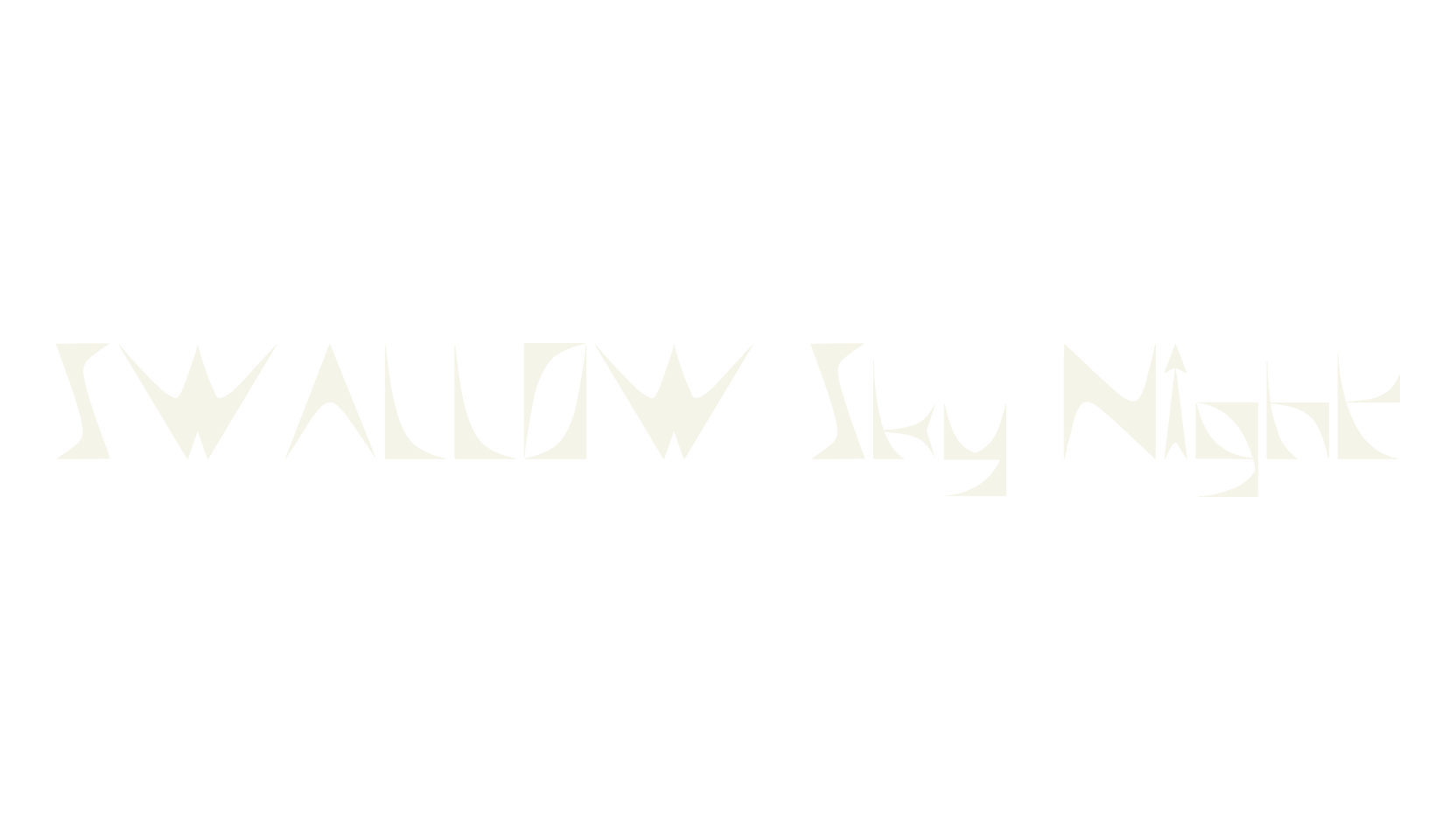 SWALLOW Sky Night, display market font preview