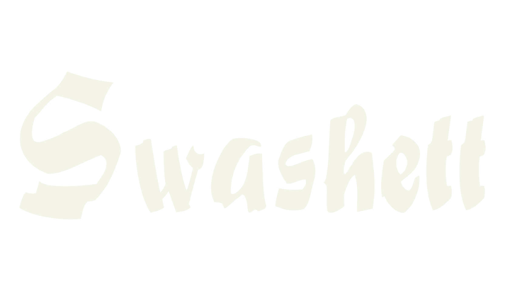 Swashett, brush font preview