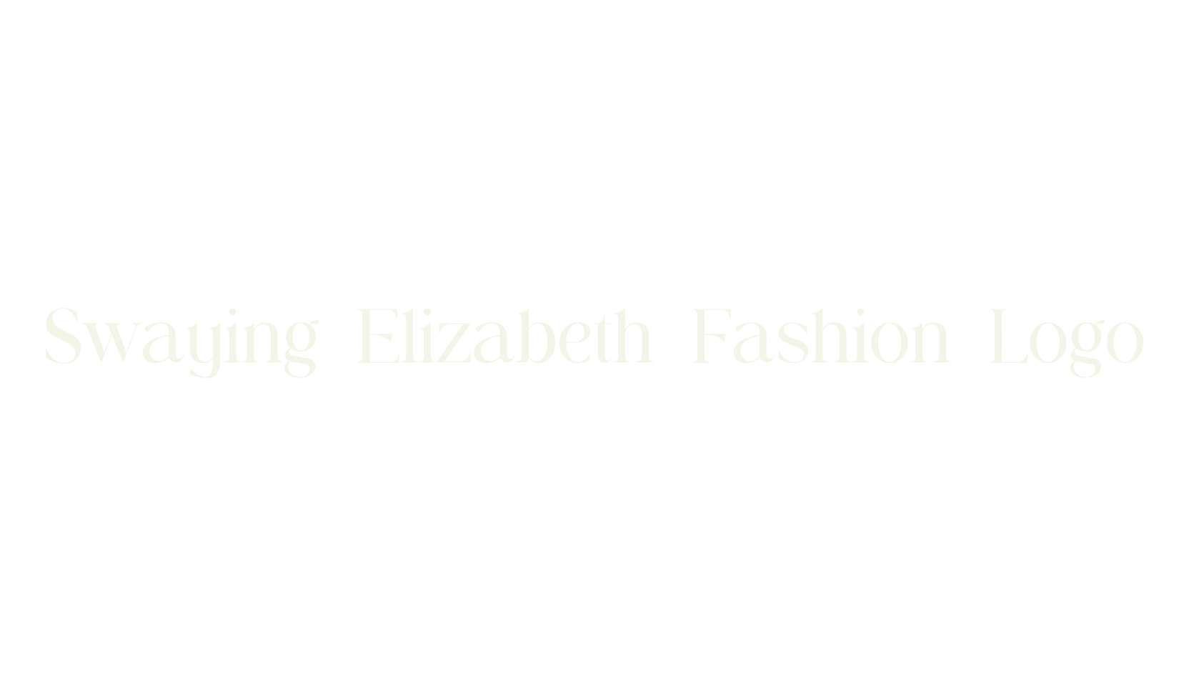 Swaying Elizabeth Fashion Logo, display market font preview