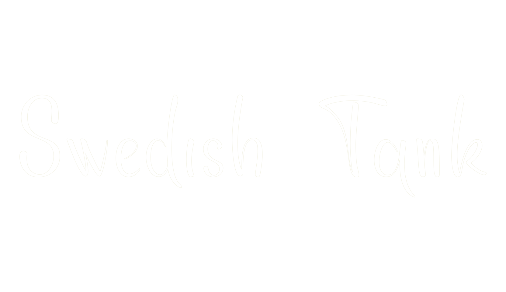 Swedish Tank, script font preview