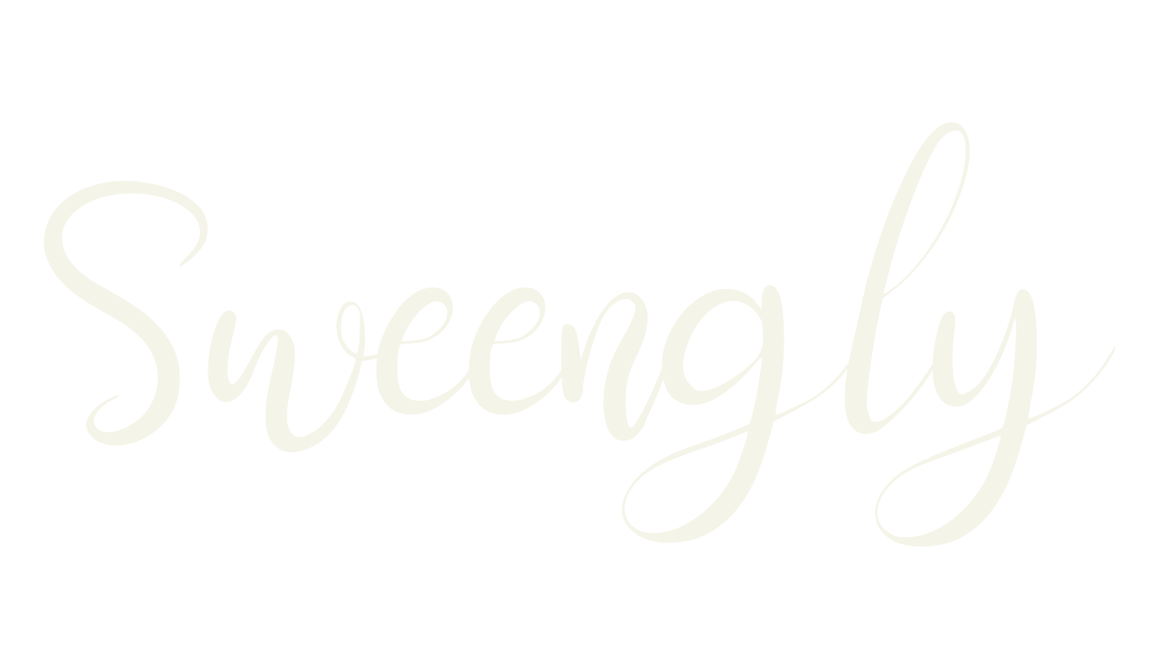 Sweengly, letter font preview