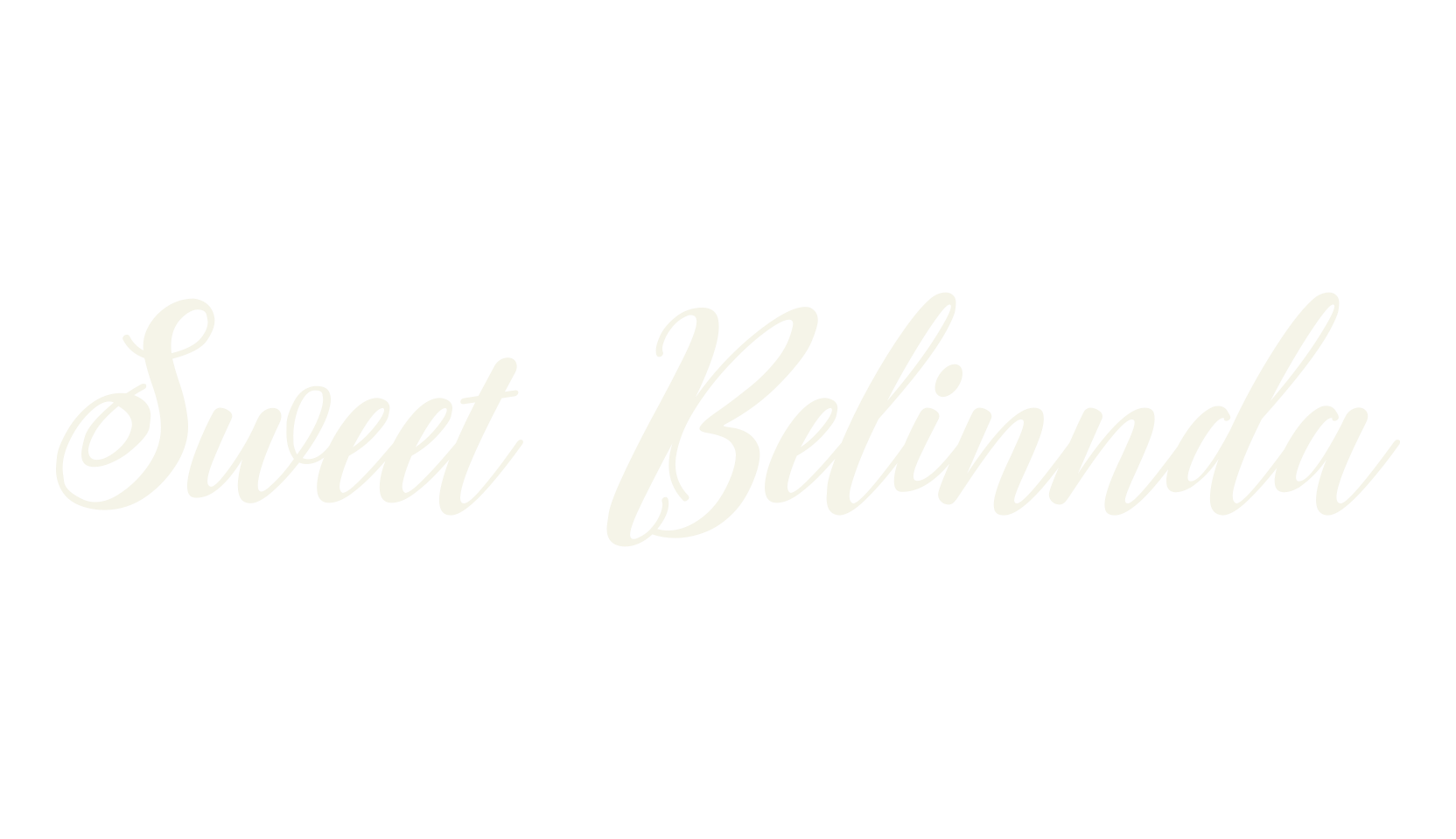 Sweet Belinnda, calligraphy font preview