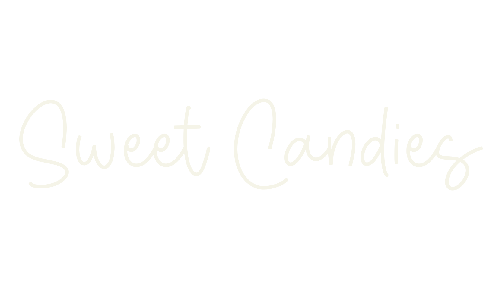Sweet Candies, fancy font preview