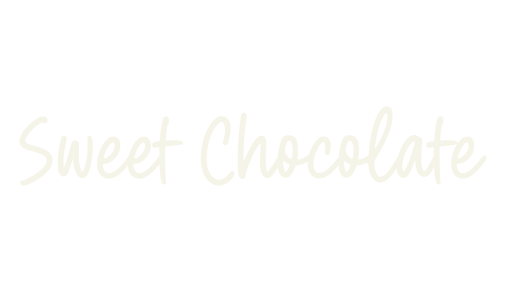 Sweet Chocolate, cursive font preview
