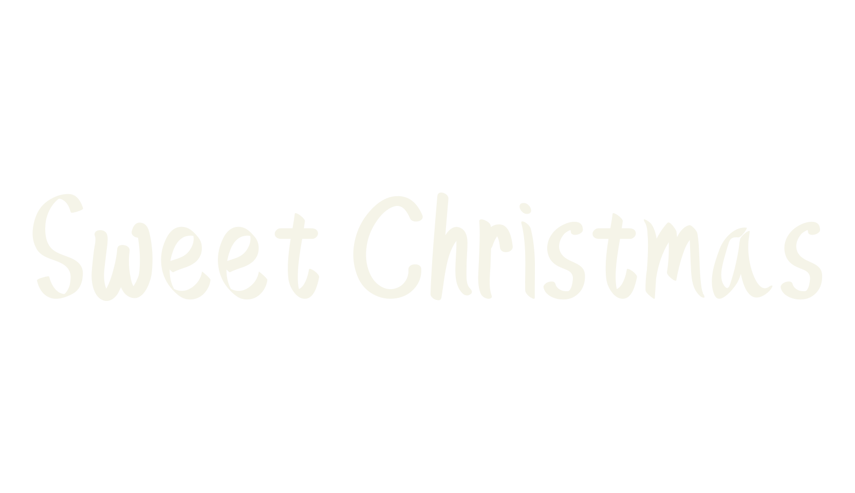 Sweet Christmas, handwriting font preview