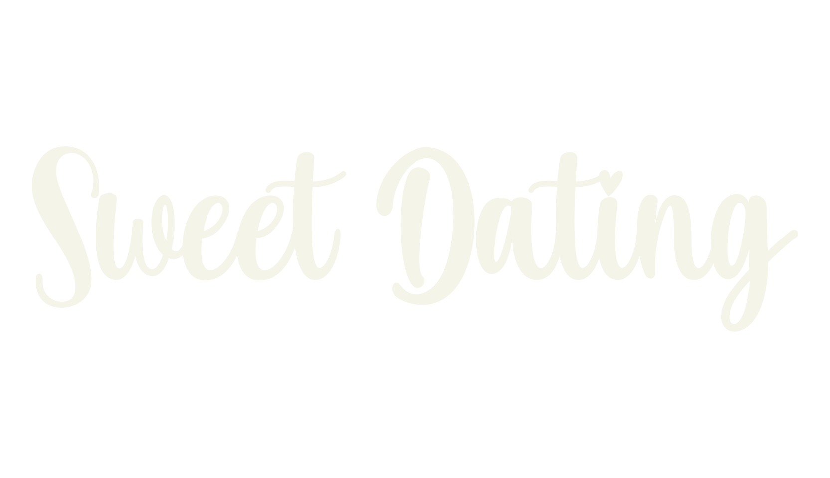 Sweet Dating, cursive font preview