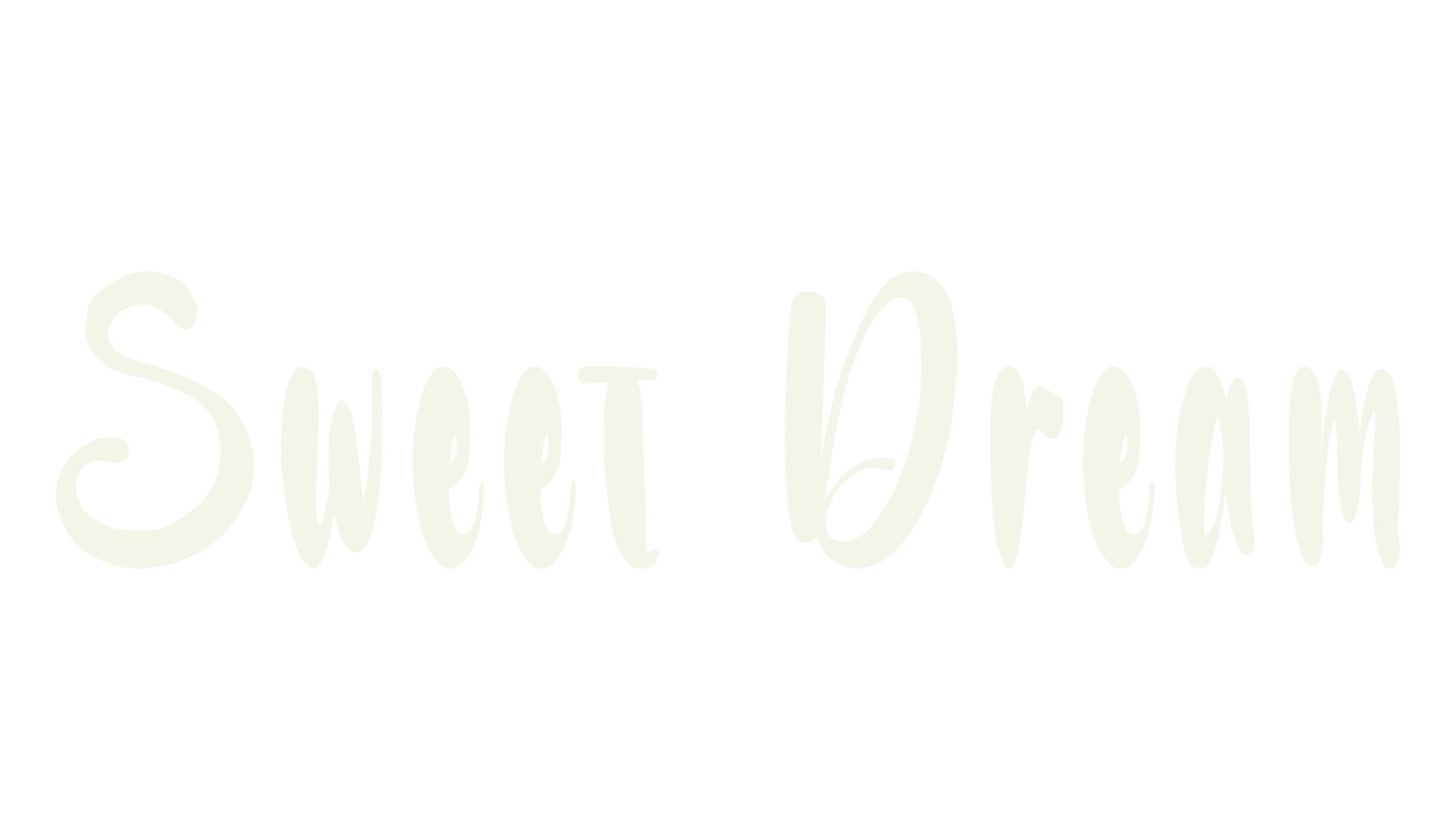 Sweet Dream, fashion sign font preview