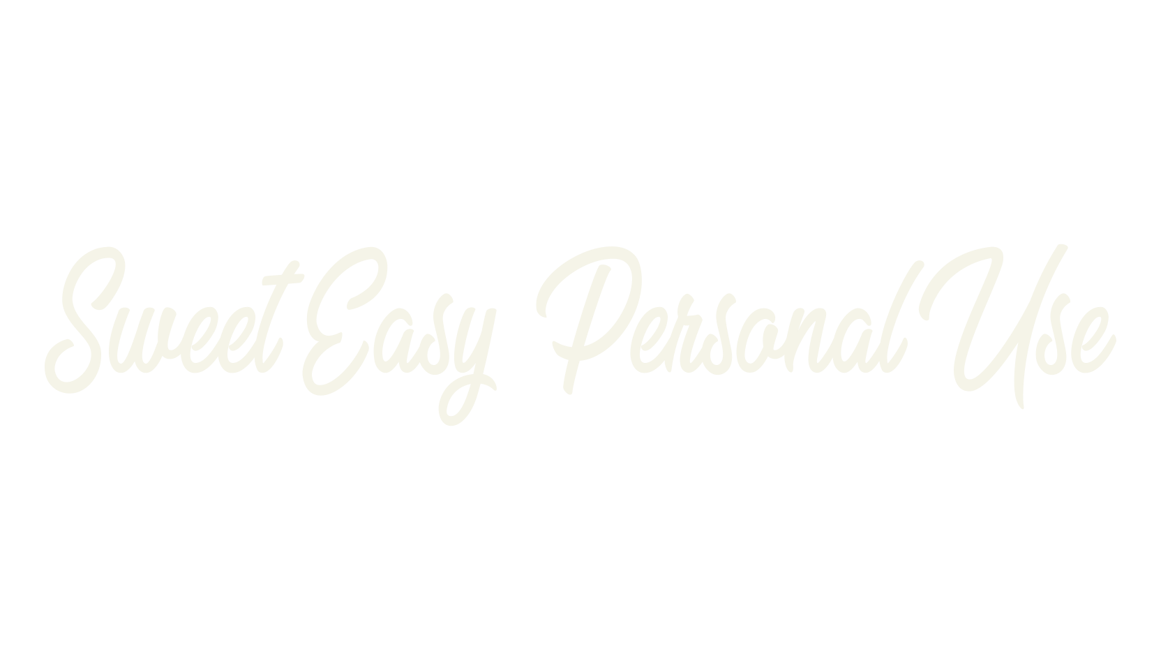 Sweet Easy (Personal Use), fashion script font preview