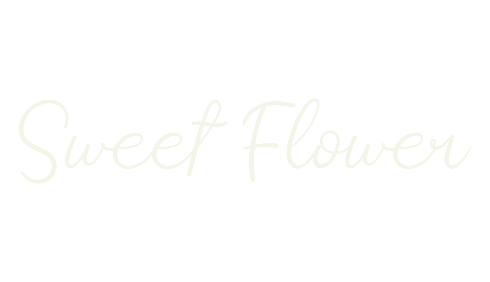 Sweet Flower, script font preview
