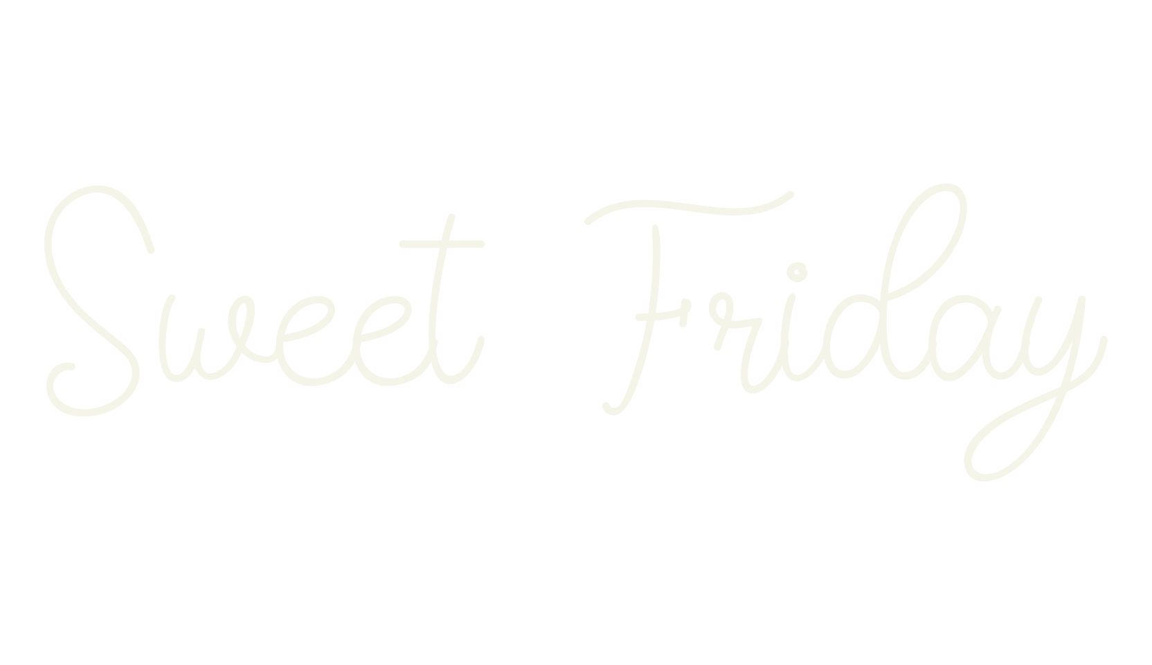 Sweet Friday, girly font preview