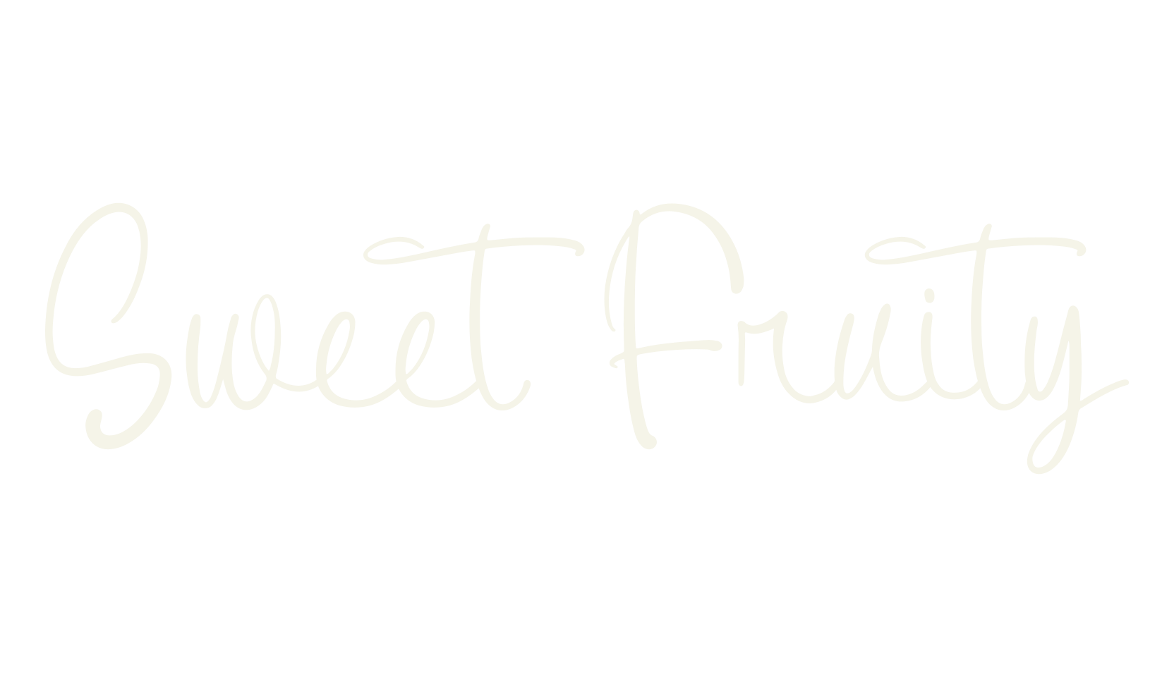 Sweet Fruity, script font preview
