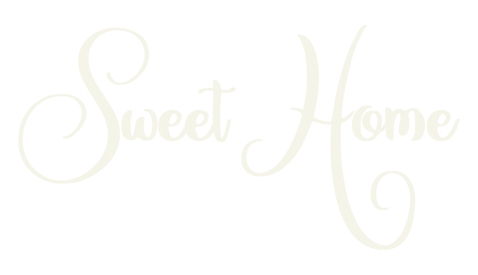 Sweet Home, swirly font preview