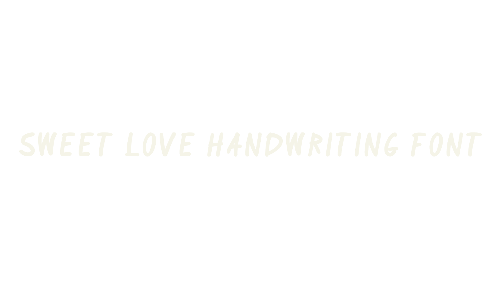 Sweet Love Handwriting Font, art deco font preview