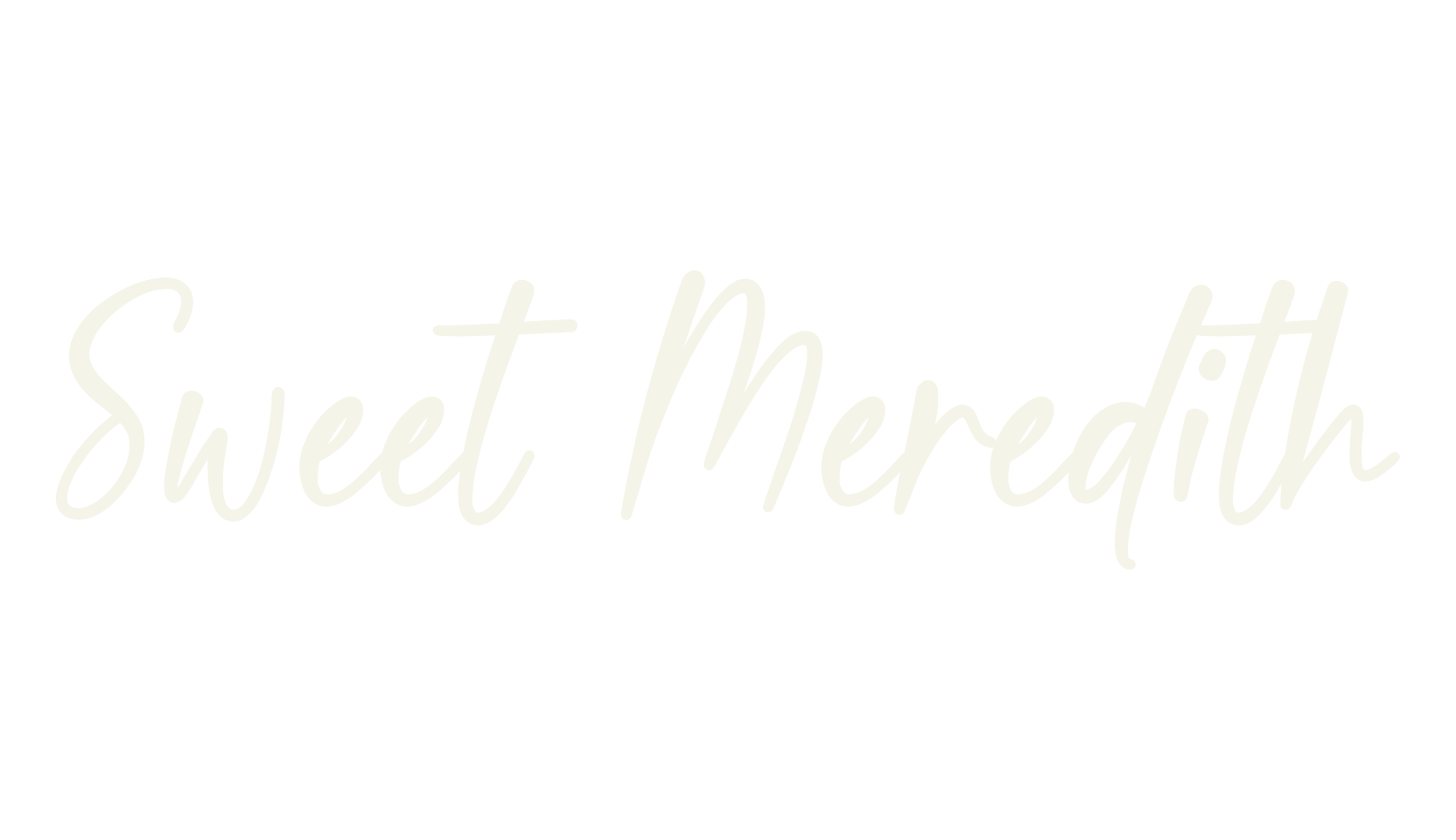 Sweet Meredith, fancy font preview