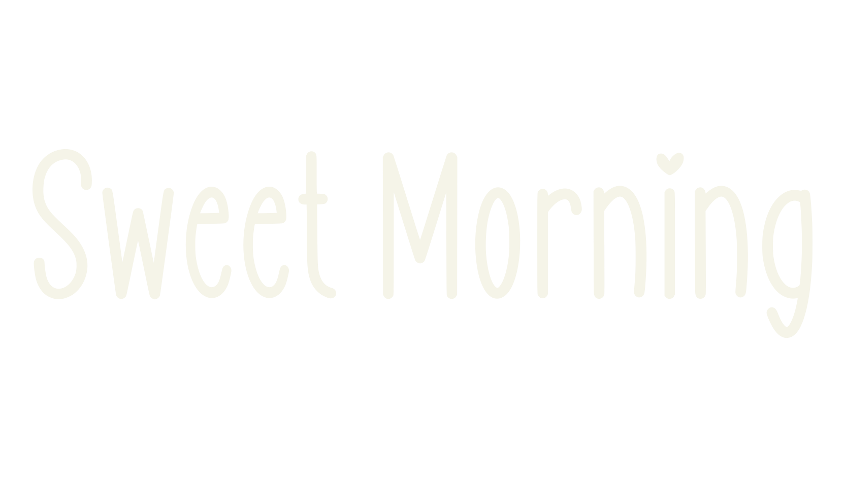 Sweet Morning, comic sans font preview