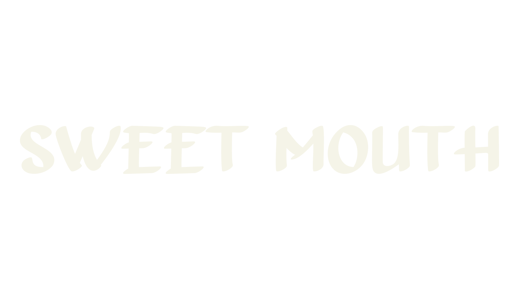 SWEET MOUTH, lettering font preview