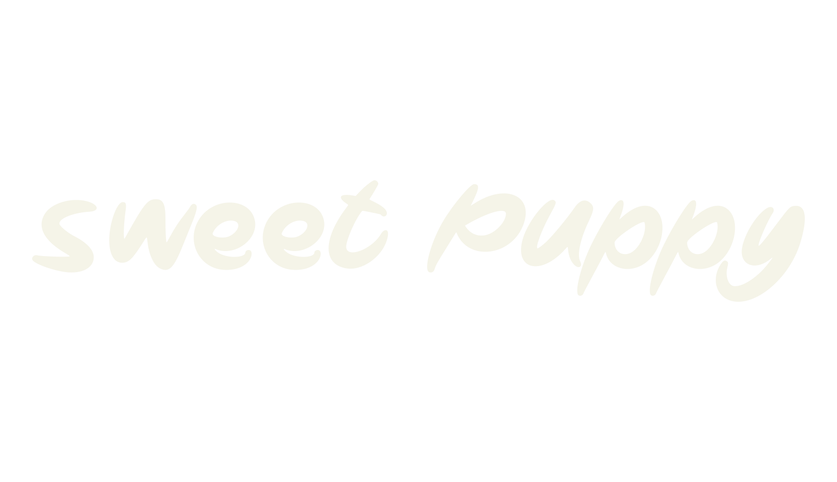 Sweet Puppy, decorative font preview
