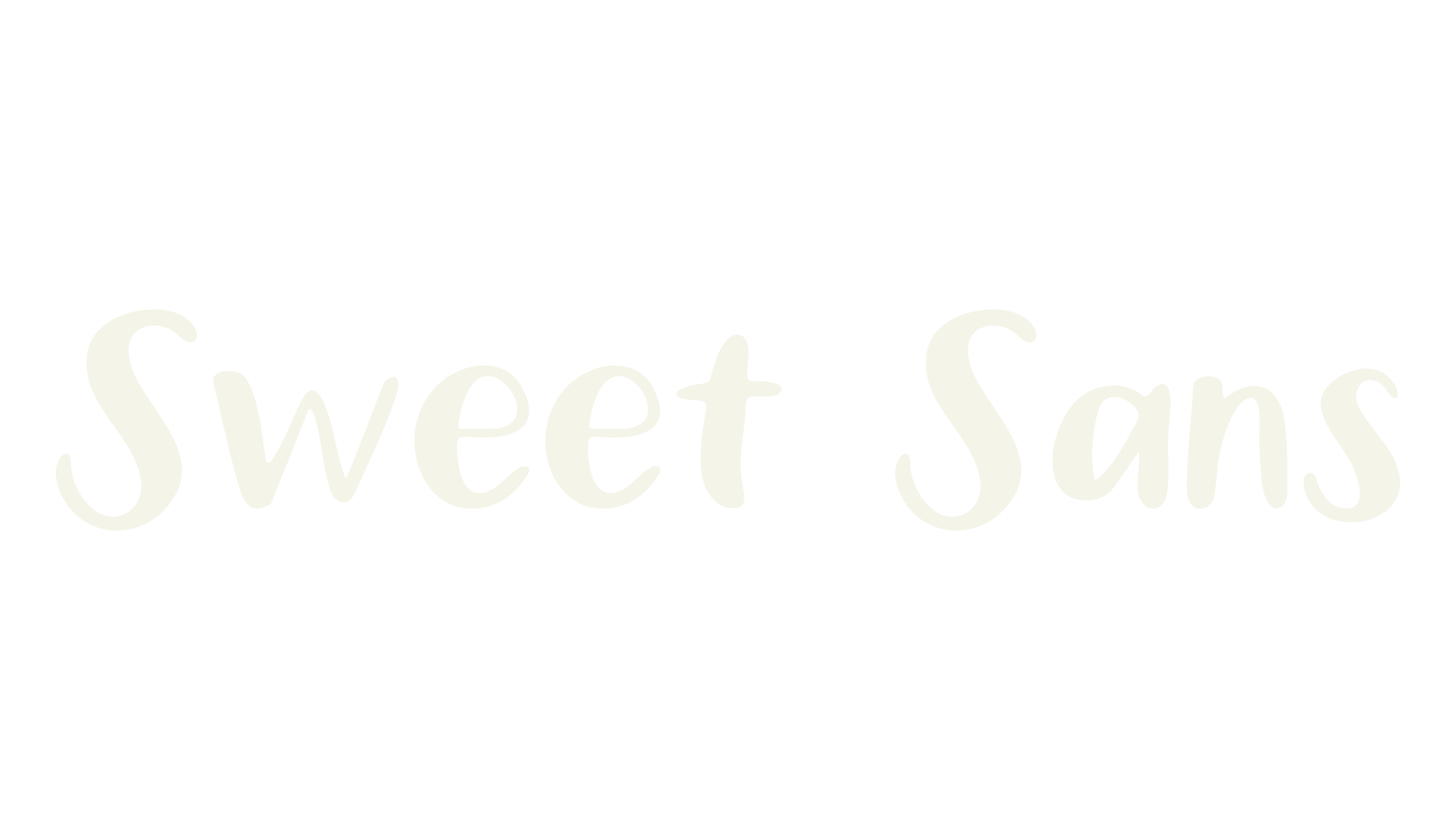 Sweet Sans, handwriting font preview