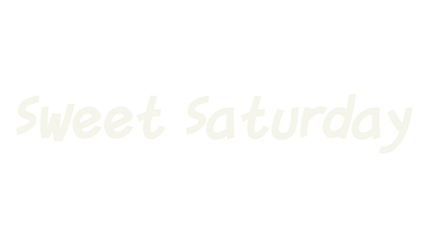 Sweet Saturday, outline font preview