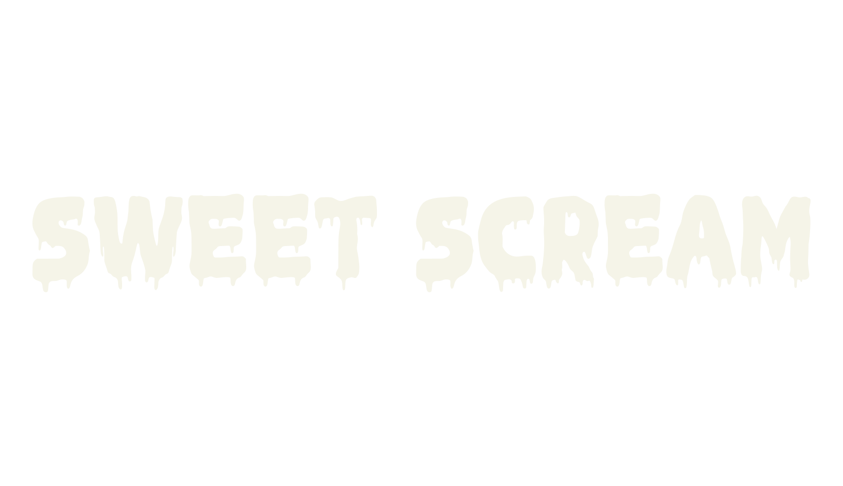 Sweet Scream, spooky font preview
