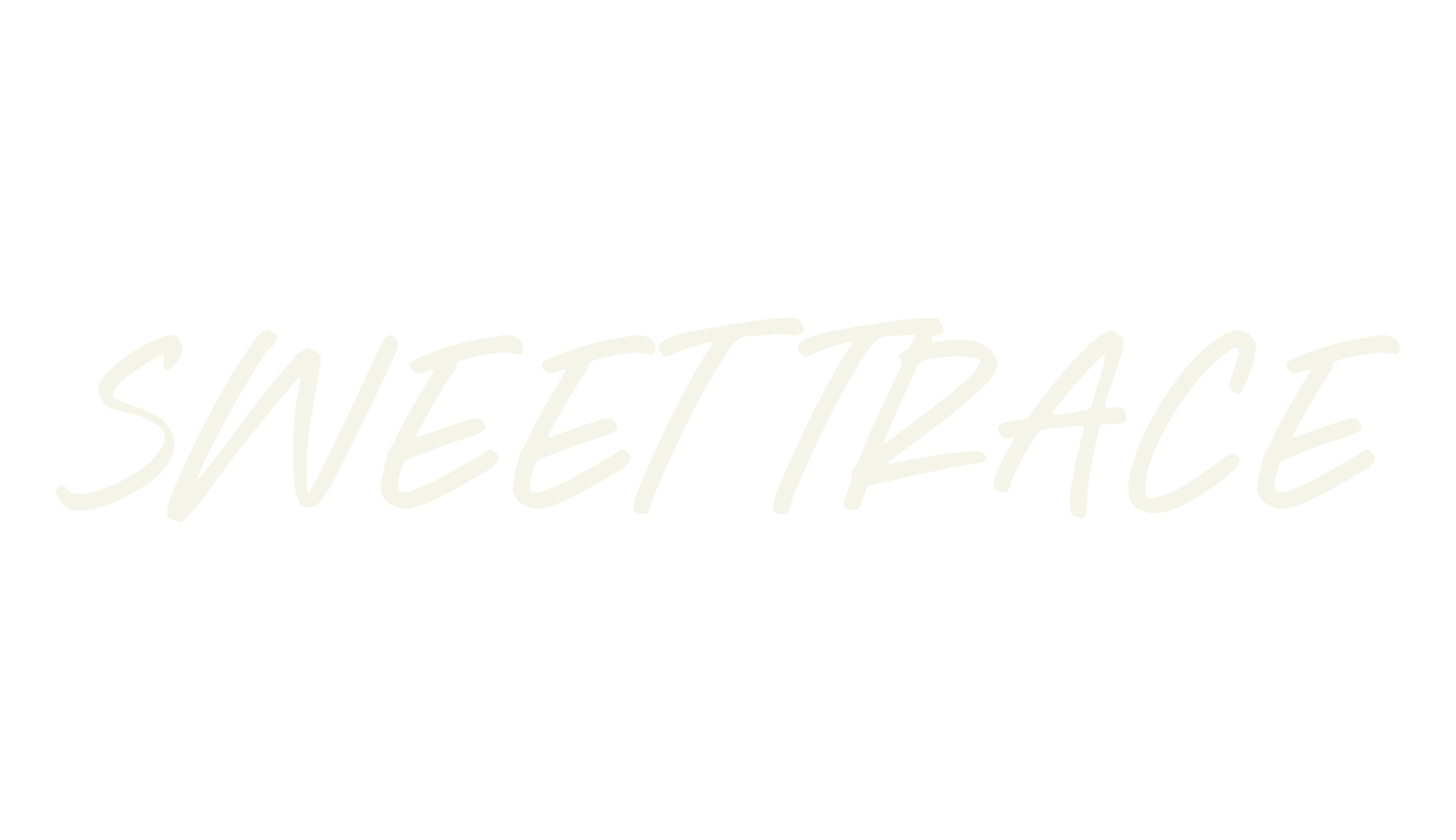 Sweet Trace, script font preview