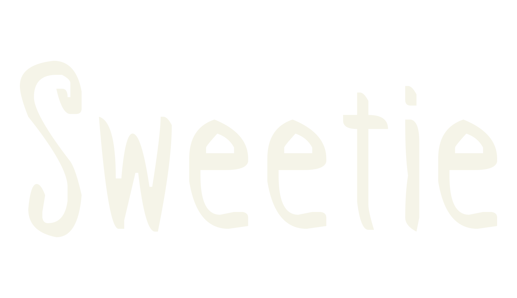 Sweetie, cute font preview