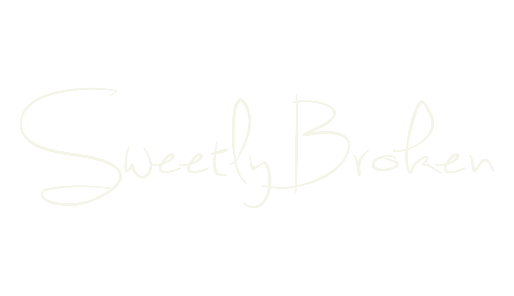 Sweetly Broken, handwritten font preview