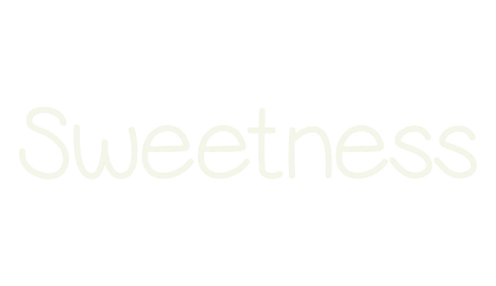 Sweetness, handwritten font preview