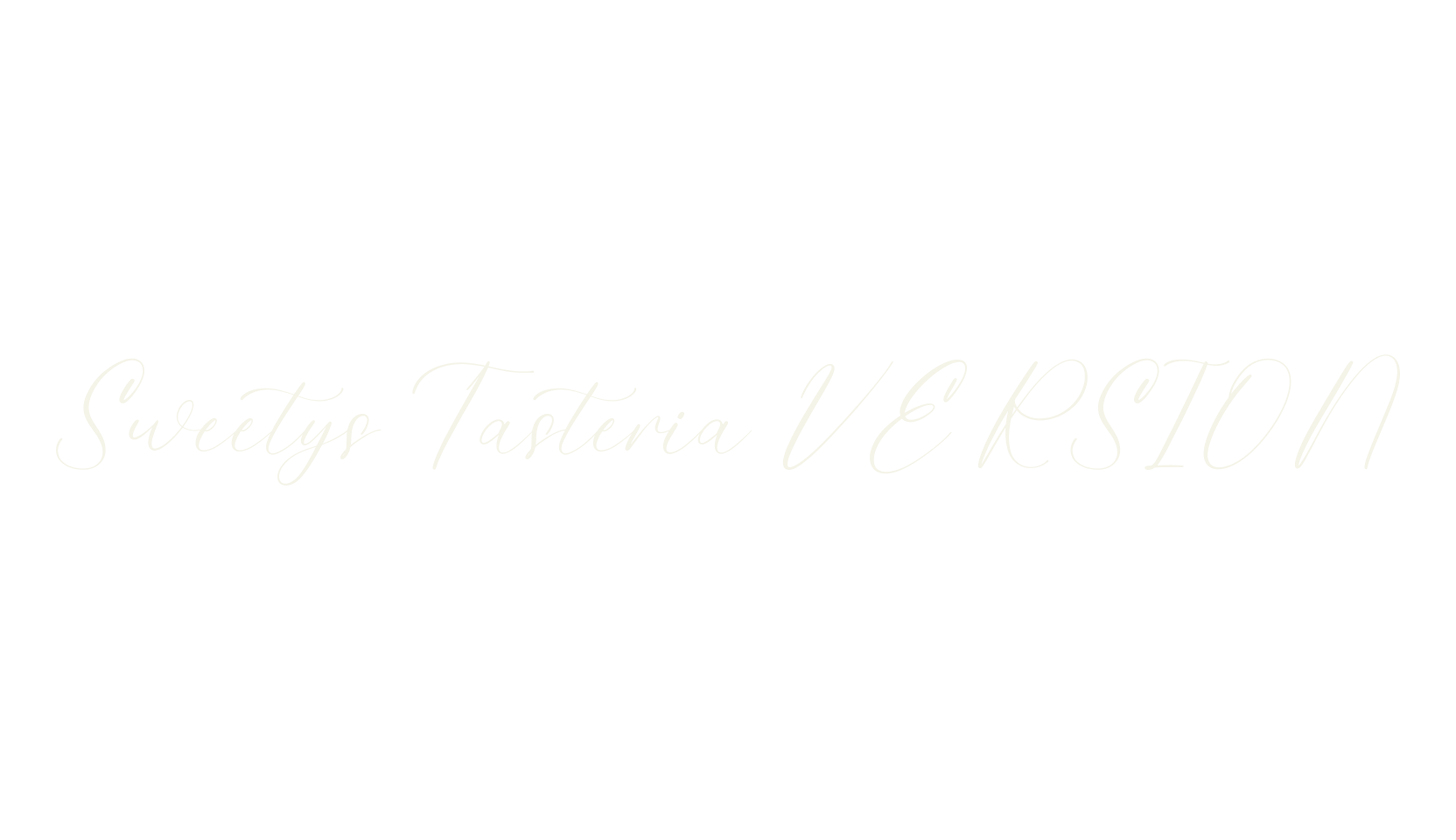 Sweetys Tasteria VERSION, script font preview