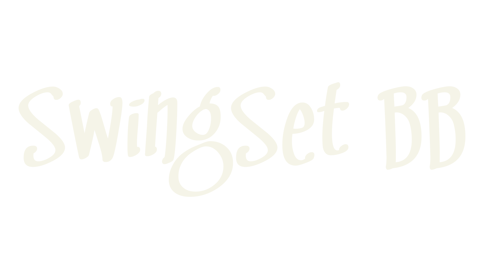 SwingSet BB, handwritten font preview