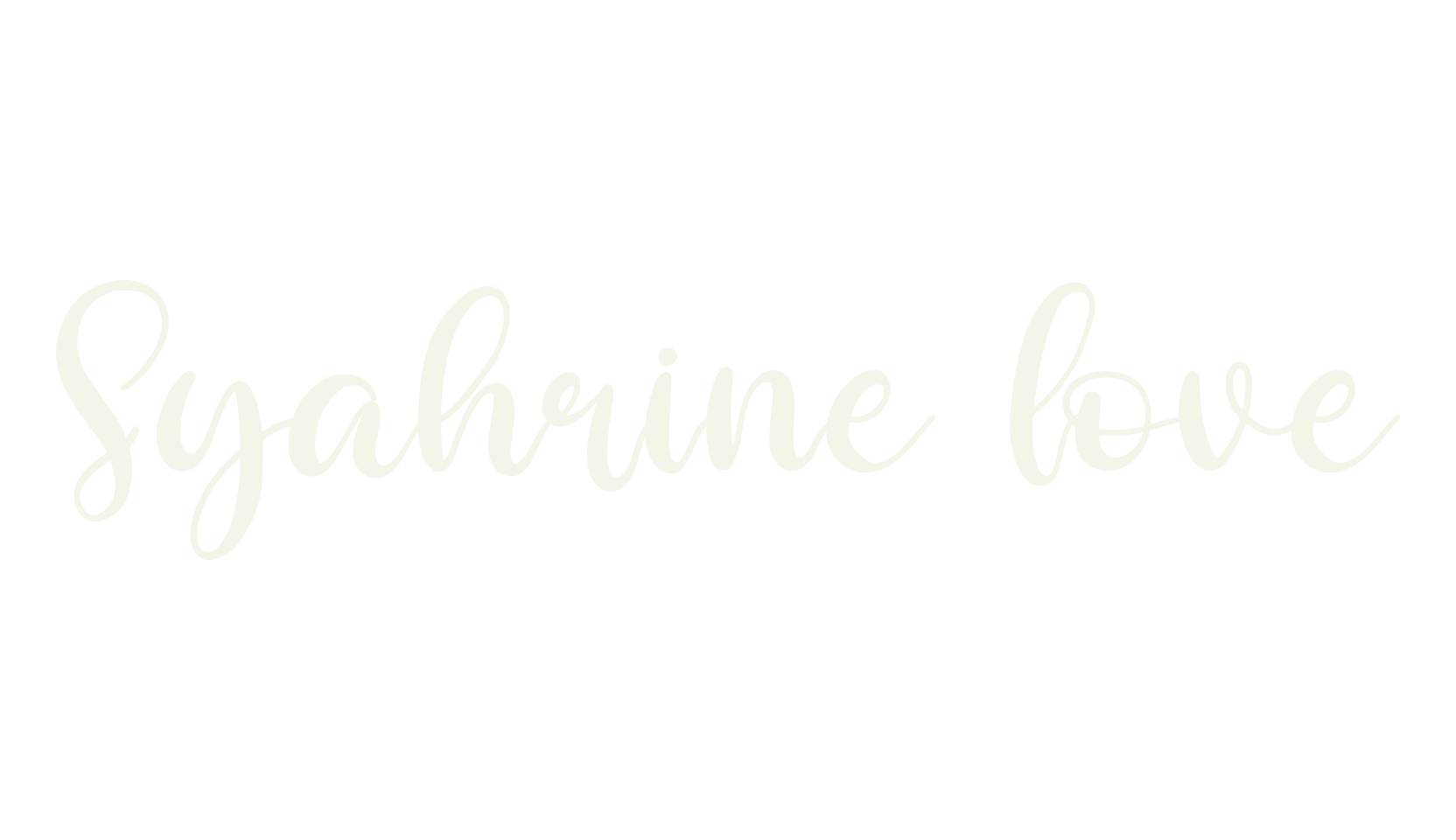 Syahrine love, script font preview