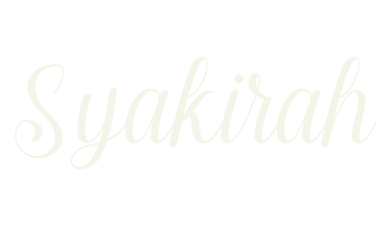 Syakirah, script font preview