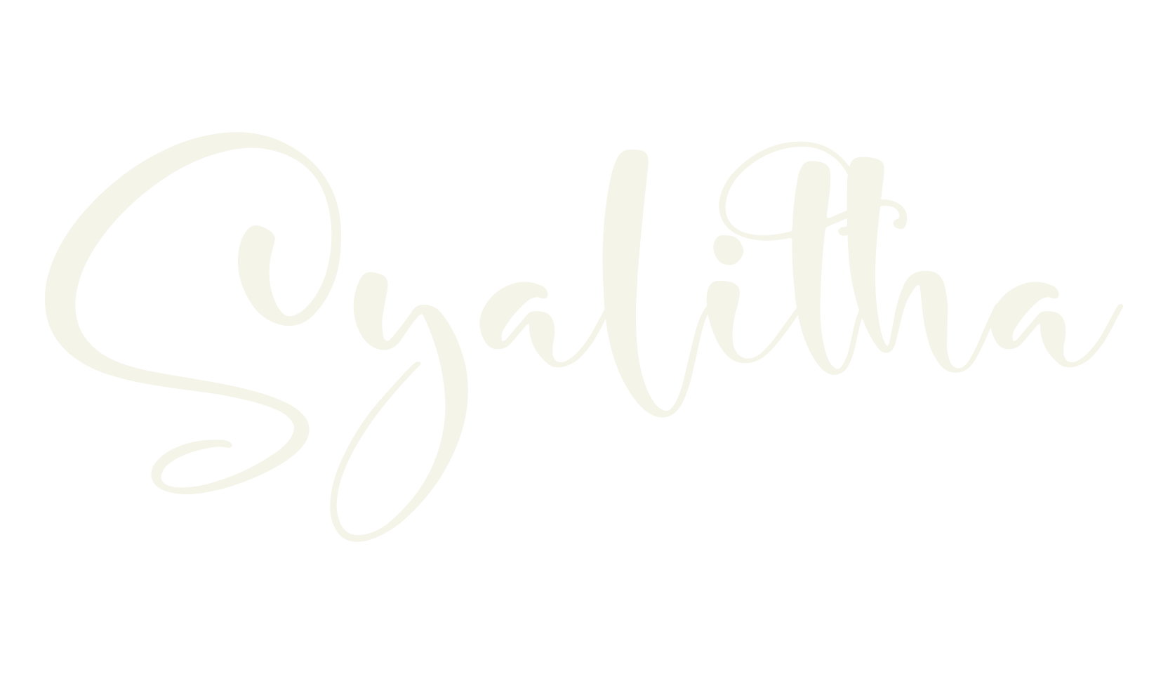 Syalitha, script font preview