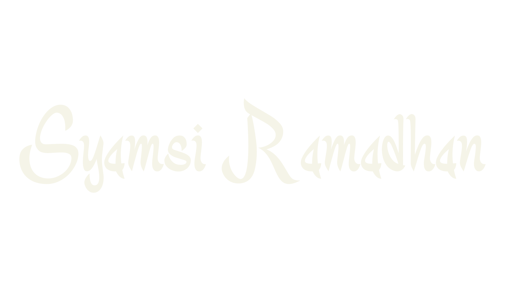 Syamsi Ramadhan, arabic font preview