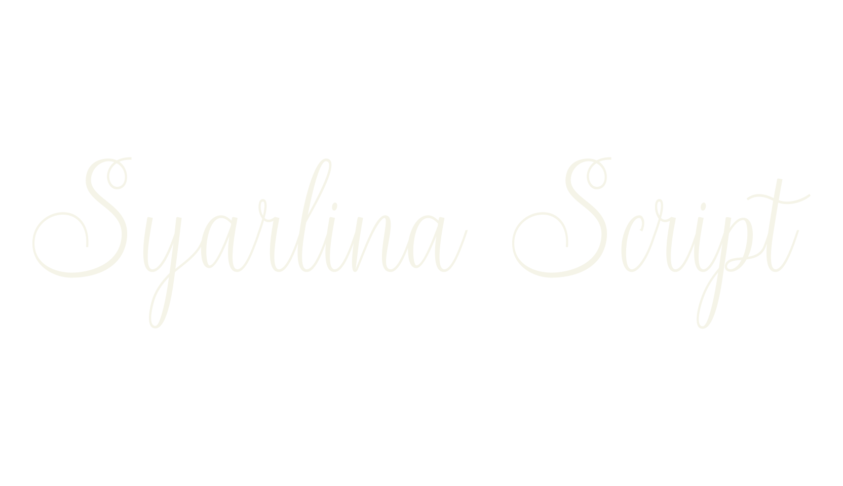 Syarlina Script, script font preview