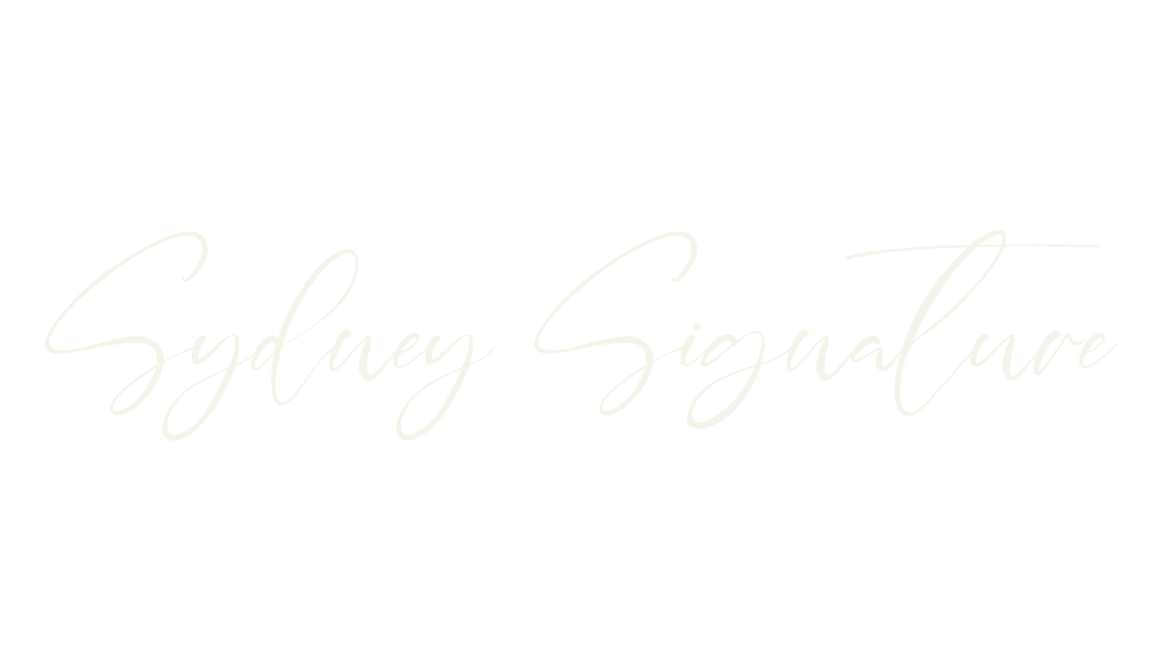 Sydney Signature, typewriter font preview
