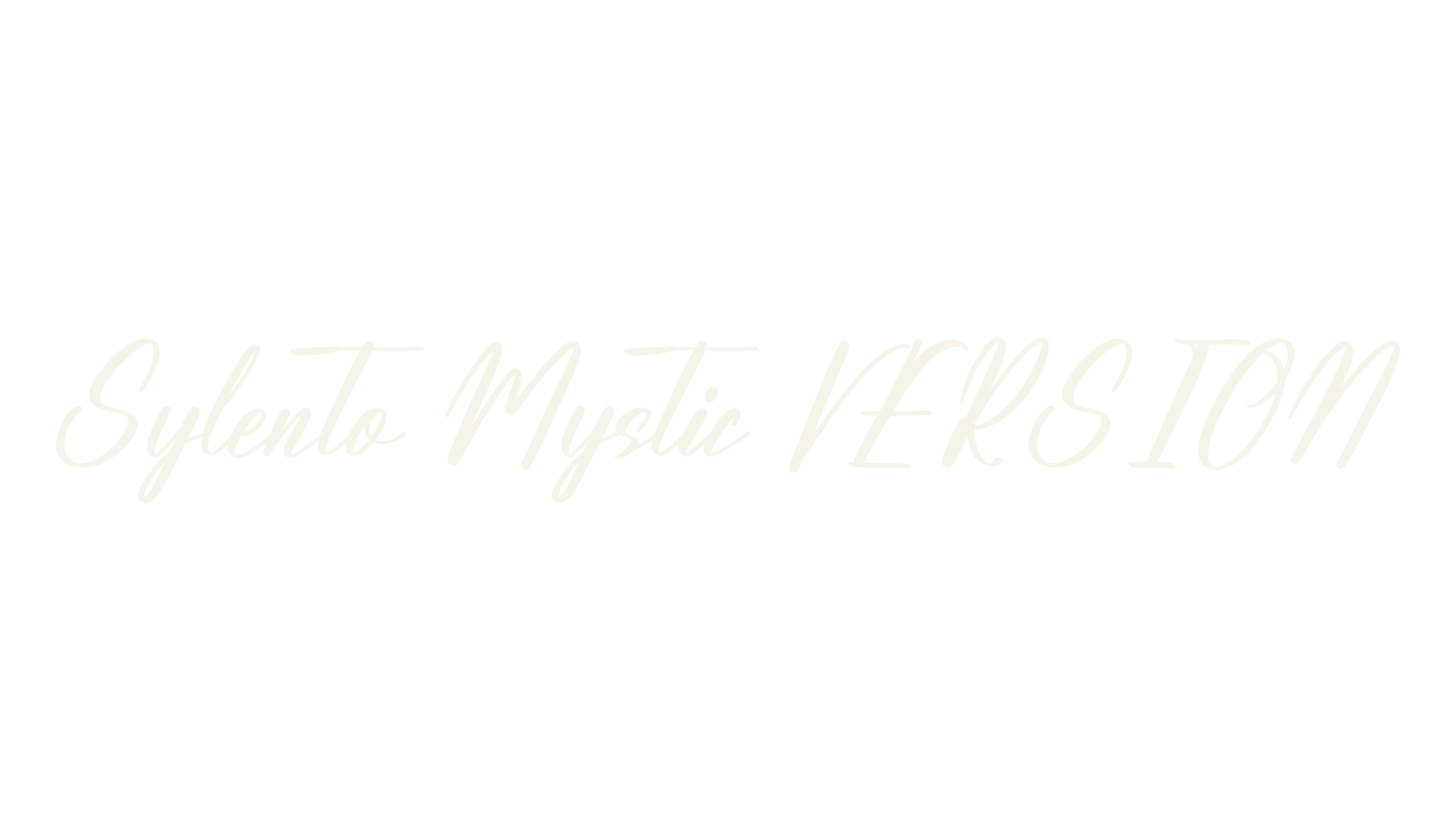 Sylento Mystic VERSION, script font preview