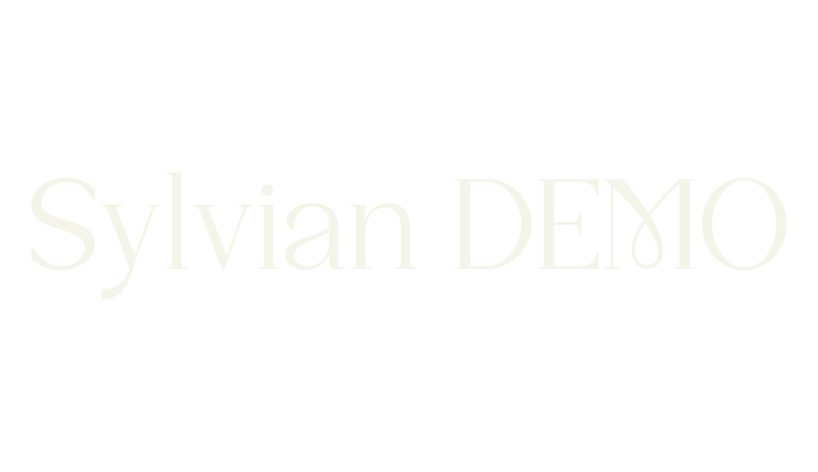 Sylvian DEMO, serif font preview