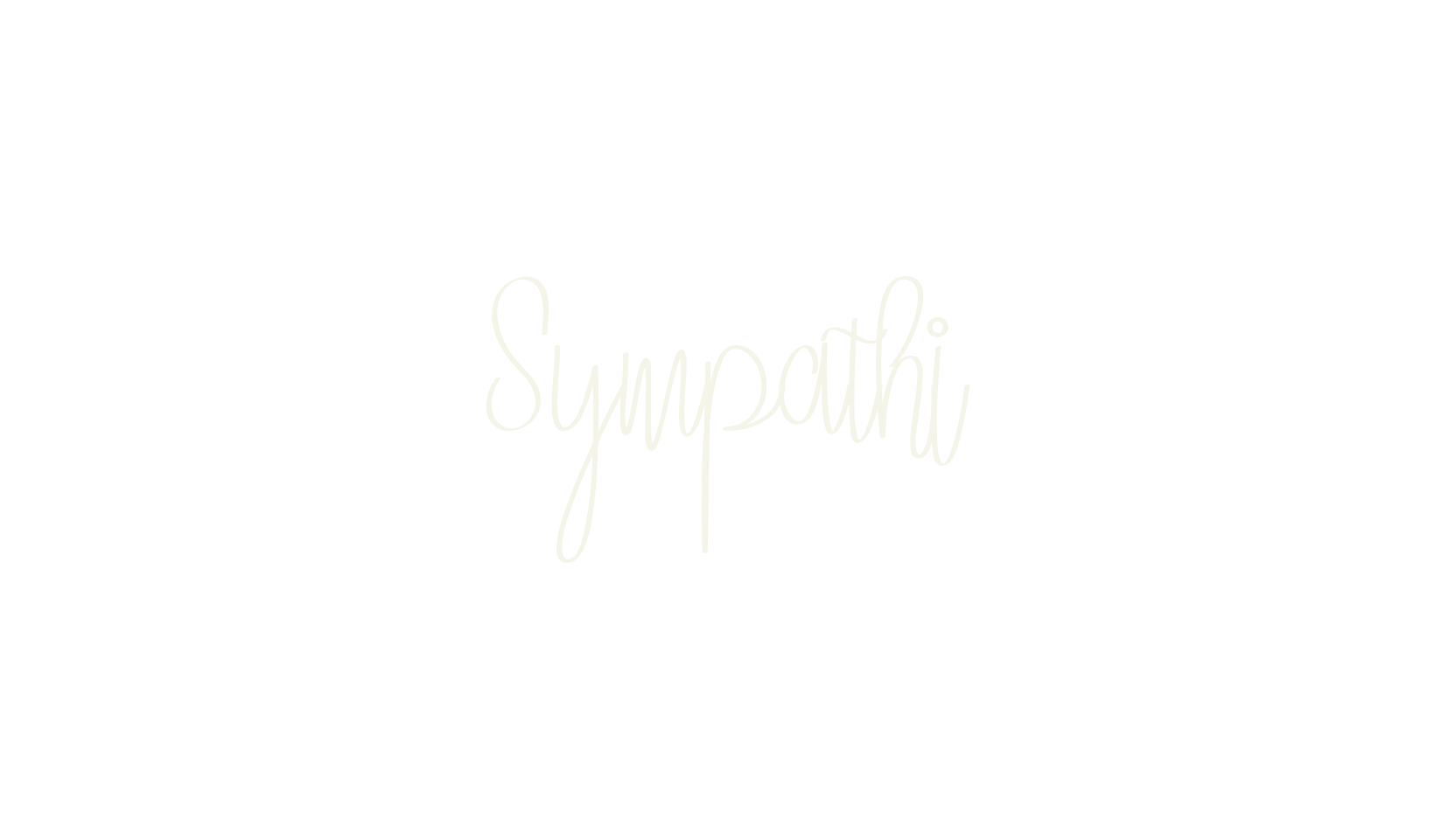 Sympathi, cursive font preview