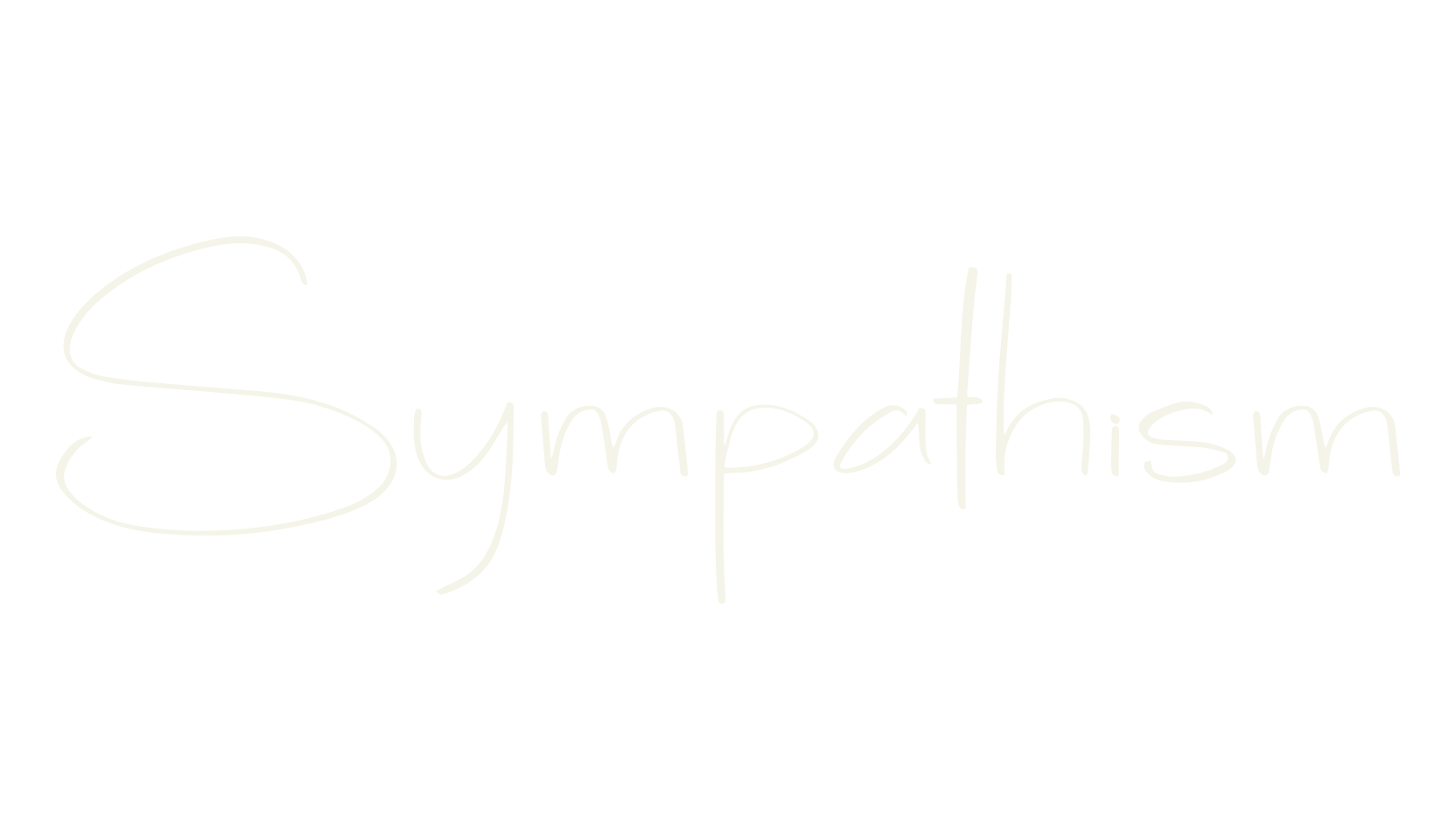 Sympathism, minimalist font preview