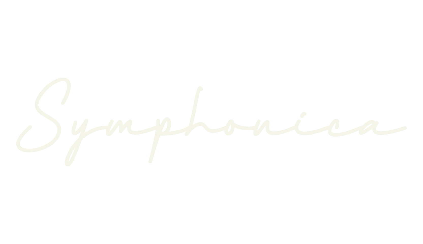 Symphonica, handwriting font preview