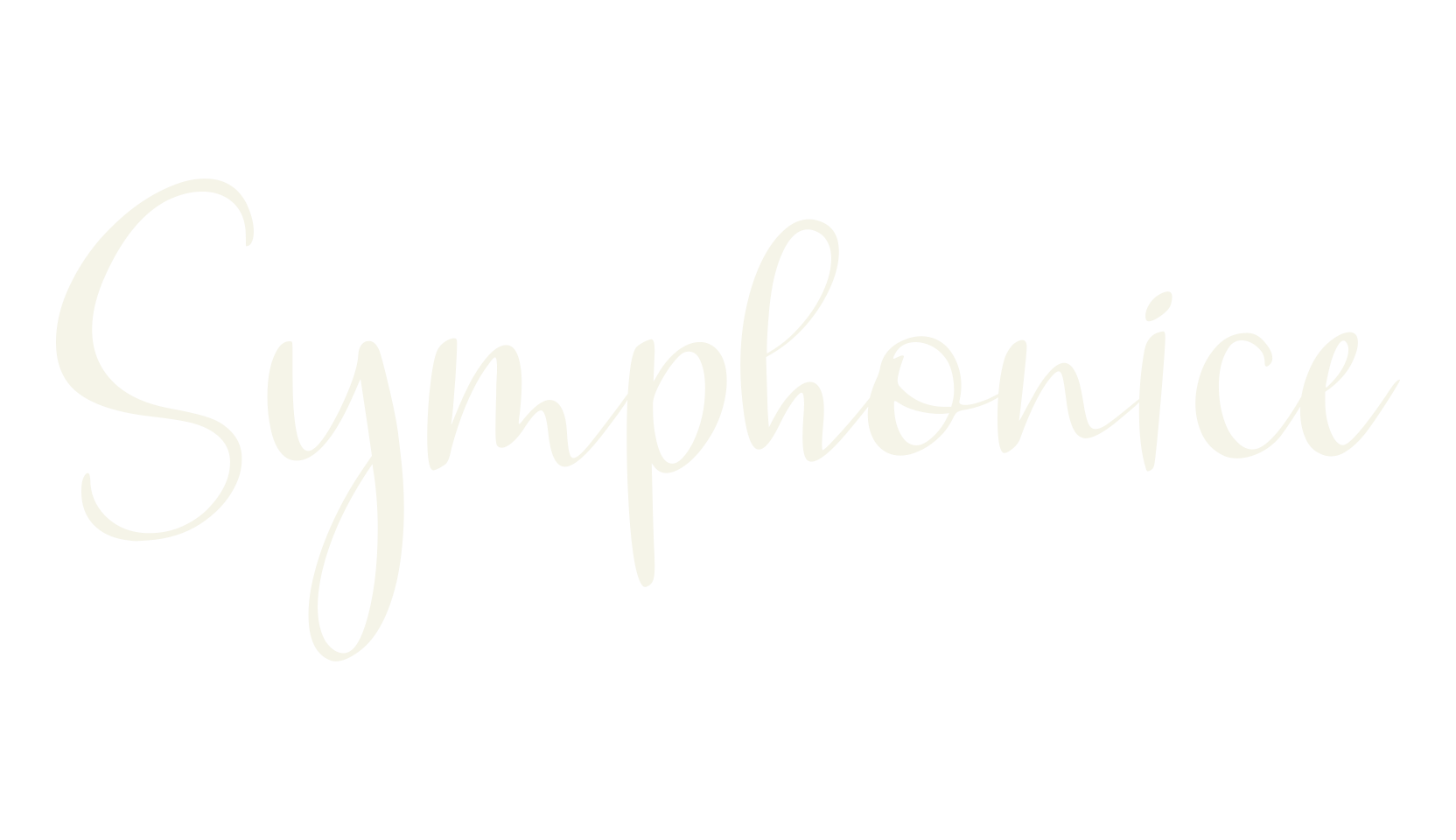 Symphonice, calligraphy font preview