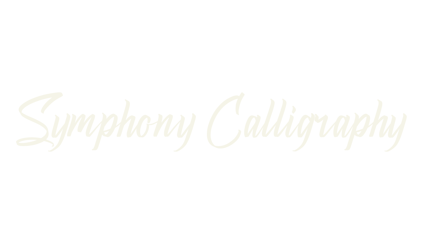 Symphony Calligraphy, modern font preview