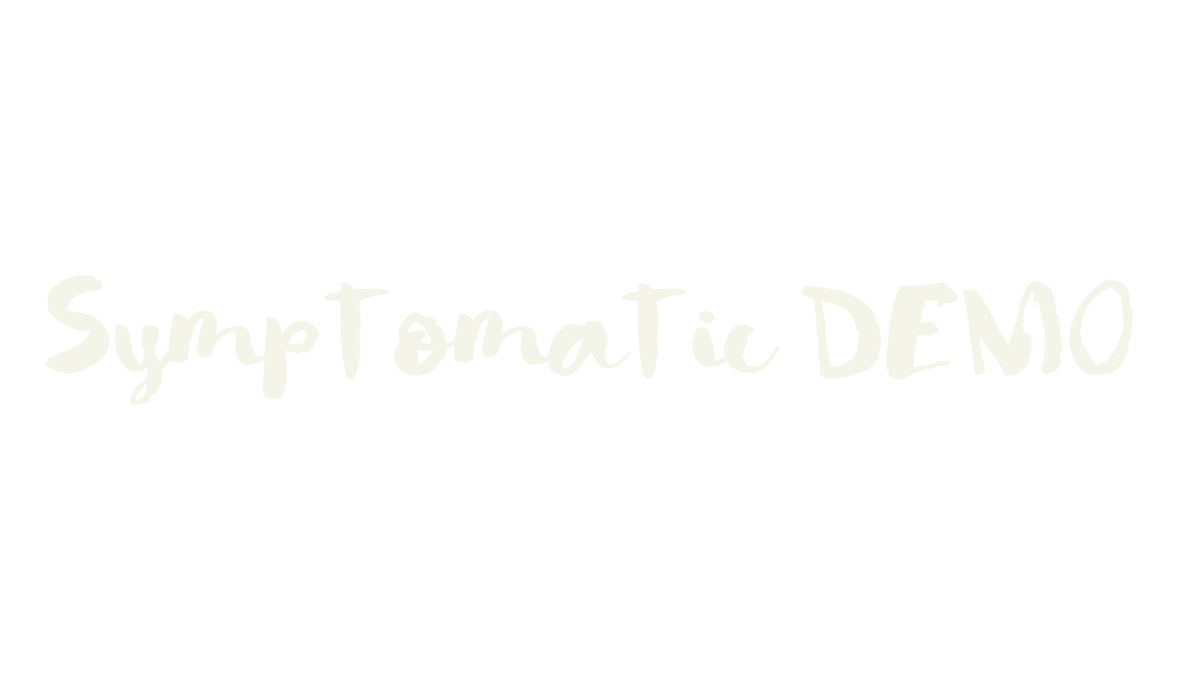Symptomatic DEMO, fashion script font preview