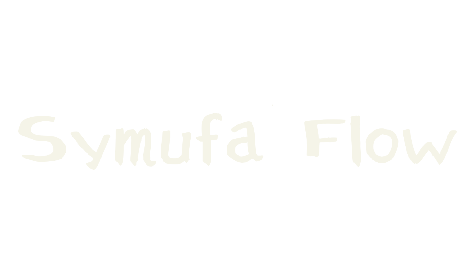 Symufa Flow, modern font preview